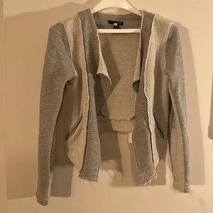 Grey cropped sweater